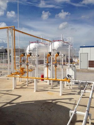 Thi công trạm gas