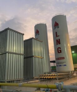 Hoàng hôn tại trạm LNG do Phúc sang Minh thi công và lắp đặt
