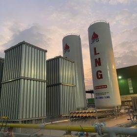 Hoàng hôn tại trạm LNG do Phúc sang Minh thi công và lắp đặt