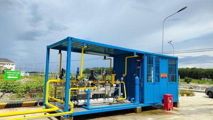 Trạm giảm áp khí CNG (PRU) do Phúc Sang Minh thực hiện