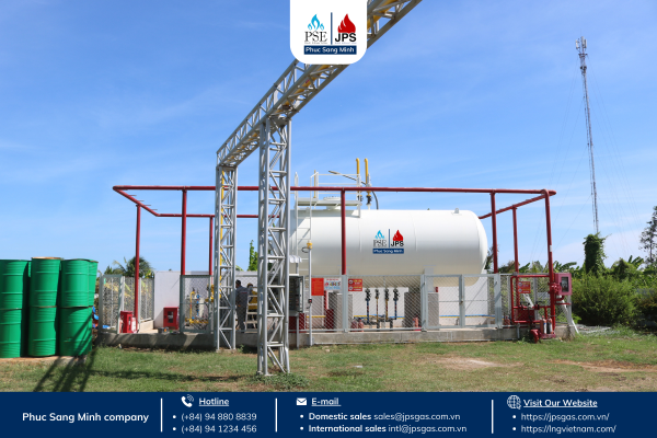 Trạm cung cấp khí LPG do Phúc Sang Minh thi công và lắp đặt. Top 1 đơn vị cung cấp trọn gói giải pháp LPG
